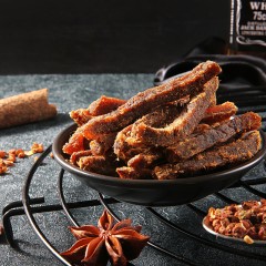 百草味  原切牛肉条50g/袋五香味肉干肉脯休闲零食