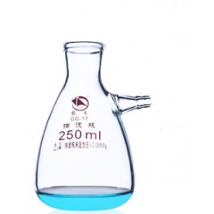 国产 蜀牛玻璃抽滤瓶 上嘴抽滤瓶上下嘴过滤瓶真空抽滤瓶套装250ml