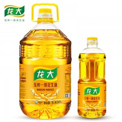 龙大 压榨一级花生油5.436L