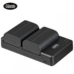 斯丹德 （sidande） LP-E6 双电双充套装 For佳能60D 70D 80D 7D2 6D2 5D4/2/3 5DSR数码单反相机电池充电器