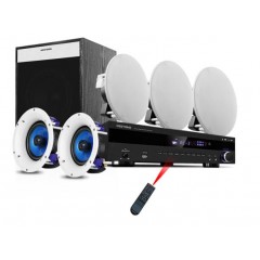 威斯汀 WESTDING 908组合家庭影院壁挂音响音箱套装吸顶式家庭影院天花吊顶音响家用电视音响白色