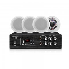 威斯汀 WESTDING F-3吸顶喇叭套装定压功放机大功率公共广播背景音乐吊顶喇叭