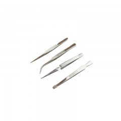 滆湖 GEHU GH-520T不锈钢镊子医用镊子尖头圆头带齿扁头弯头镊子组合