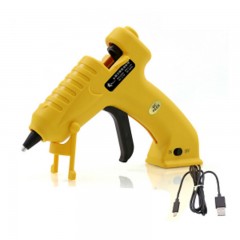 ☆索厉 SUOLI USB锂电热熔胶枪 手工制作维修热溶胶枪 送20支白色胶棒LD208