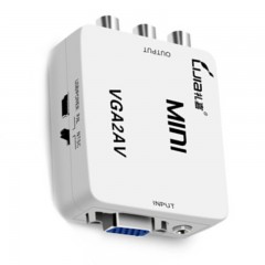 ☆礼嘉 MINI HDV-M688 VGA转AV转换器