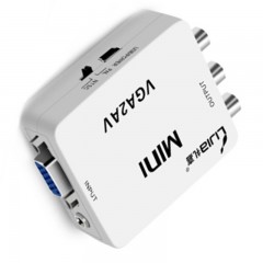 ☆礼嘉 MINI HDV-M618 AV转VGA转换器