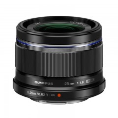 ☆奥林巴斯 OLYMPUS M.ZUIKO DIGITAL 25MM F1.8黑色 高品质定焦镜头 大光圈、高速&静音的自动对焦