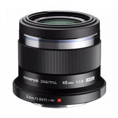 ☆奥林巴斯 OLYMPUS M.ZUIKO DIGITAL 45MM F1.8 人像定焦镜头黑色