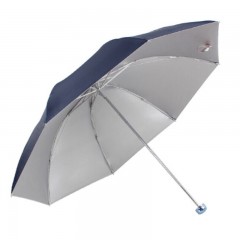 天堂 三折晴雨伞 银胶