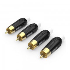 ☆秋叶原 CHOSEAL QD2007W RCA音视频插头 莲花头RCA 4支装