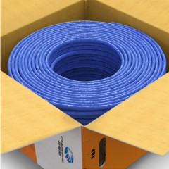 ☆秋叶原 CHOSEAL QS6162BT305 国标纯铜千兆六类网线 蓝色 305米 商用版