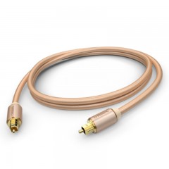 ☆秋叶原 CHOSEAL 光纤线 高保真方口数字光纤音频线 土豪金系列 3米 DH517T3