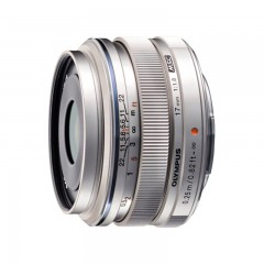☆奥林巴斯 OLYMPUS M.ZUIKO DIGITAL 17MM F1.8 广角定焦镜头 银色