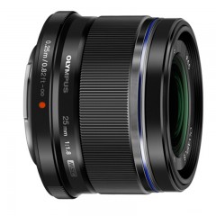 ☆奥林巴斯 OLYMPUS M.ZUIKO DIGITAL 25MM F1.8黑色 高品质定焦镜头 大光圈、高速&静音的自动对焦