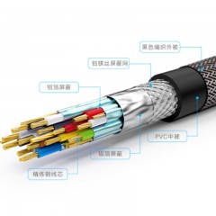 ☆秋叶原 CHOSEAL HDMI线 3D数字高清线电视电脑游戏机玩客云 10米 TH-620T10
