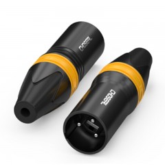 ☆秋叶原 CHOSEAL 卡侬公头 高保真音频接头 麦克风插接件 KTV音响工程配件 卡侬公 四个 QD2003B