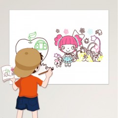 ☆AUCS 120×90CM 磁性白板 带背胶0.6MM厚