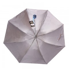 天堂 三折晴雨伞 银胶