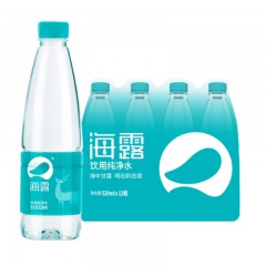 ☆海露 OCEAN AQUA 海洋天然饮用纯净水 520ML*12瓶（新能源产品）