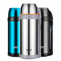 哈尔斯 不锈钢保温瓶 大容量保温杯 广口保温壶旅游壶1800ml  LG-1800-5