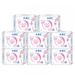 ABC  卫生巾0.1cm清凉舒爽夜用防侧漏280mm*8包夜用C44