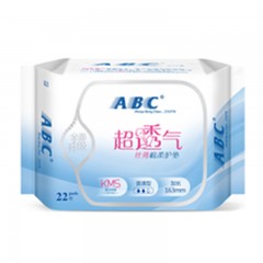 ABC  卫生巾女棉柔亲肤夜用日用姨妈巾组合套装11包82片整箱 送1包