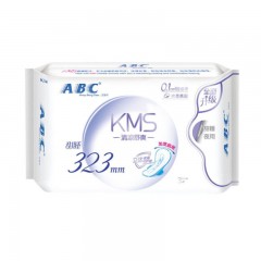 ABC  卫生巾女棉柔亲肤夜用日用姨妈巾组合套装11包82片整箱 送1包