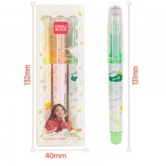 得力 S748直液式荧光笔(混)(盒)(3支/盒)(单位：支）