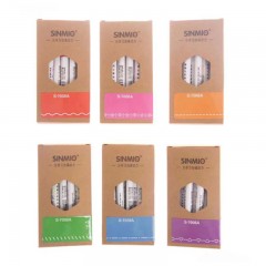 递乐-3169-手账线形记号笔-6色-单位：组