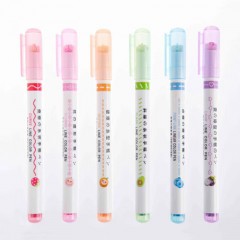 递乐-3169-手账线形记号笔-6色-单位：组