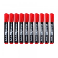 递乐-3303-马克笔记号笔-10支/盒-红色-单位：盒-起订量3盒