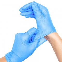 英科医疗（INTCO）-一次性医用检查手套-蓝色M码（100只/盒）-单位：盒