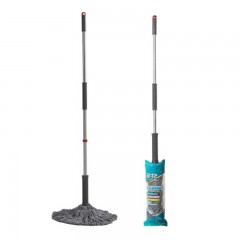 茶花-994009-巧手旋转拖把-黑色-单位：把-起订量2把