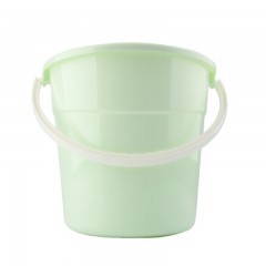 茶花-0207-塑料水桶31CM 12.2L-浅绿色/浅粉色-单位：个-起订量10个
