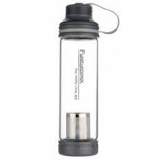 富光 单层玻璃杯便携过滤泡茶杯 男女士带盖大容量户外运动水杯子 G1310-600