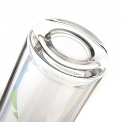 哈尔斯 双层玻璃水杯子便携创意口杯带过滤网透明办公玻璃杯300ML  LBL-300L-1