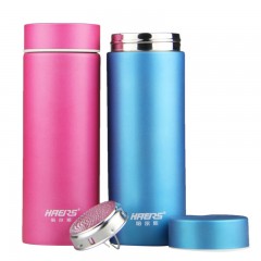 哈尔斯 男女士水杯办公杯子随手杯304不锈钢卡通真空保温杯320ML  HW-320-2