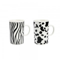 顺祥 办公室喝水杯子男 简约马克杯陶瓷杯 创意牛奶杯咖啡杯 情侣杯 早餐杯茶杯 条纹情侣杯2件套 单位：套 3套起订