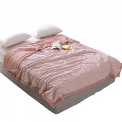 芳恩家纺 FN-B465-1 良品水洗棉花被 夏天水洗空调被单人夏被芯夏凉福利礼品 豆沙格 200*230cm 单位：床