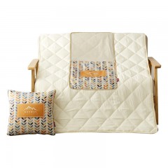 芳恩家纺 FN-R742 数码印花亚麻抱枕被 多功能抱枕被子两用汽车沙发靠垫被办公促销礼品 橄榄枝 单位：个