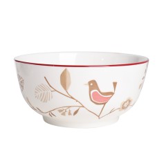 顺祥 陶瓷餐具 碗碟盘套装 喜报千万家 釉下彩高温 报喜鸟系列 8英寸汤碗 单位：个