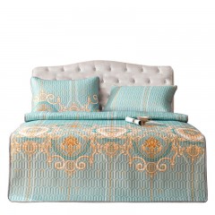 芳恩家纺 FN-X5013-1 芭提雅天然乳胶席三件套 空调凉席夏季乳胶软席床垫 菲洛拉-绿 180*200cm 单位：套