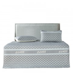 芳恩家纺 FN-X5013 芭提雅天然乳胶席三件套 空调凉席夏季乳胶软席床垫 雅致-灰 150*195cm 单位：套