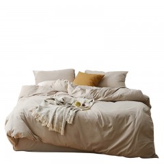 芳恩家纺 FN-Z8021 纯色全棉单人三件套 床上用品床单被套3件套全棉套件福利礼品 香槟灰 单位：套