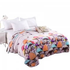 芳恩家纺 FN-T479-1 非凡格调貂绒毯 云貂绒法兰绒毛毯 爱丽丝花园 180*200cm 单位：件