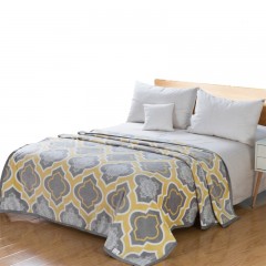 芳恩家纺 FN-T9003 简约风尚貂绒毯 云貂绒法兰绒毛毯午休毯促销礼品 欧式花纹 180*200cm 单位：条