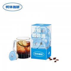 柯林咖啡闪萃咖啡液 速溶咖啡浓缩胶囊无添加糖拿铁216g/12粒装-小萌球-美式原味 单位：盒 3盒起订