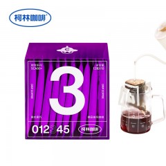 柯林咖啡 数字挂耳咖啡 滤泡式黑咖啡原装进口生豆烘焙现磨滤挂咖啡 03意式黑巧 12g*10袋 单位：盒 3盒起订