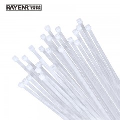 锐能（RAYENR）尼龙扎带 4*250白色环保 100条/包  自锁式塑料扎带 固定塑料扣束/捆/扎带线NR0014 单位：包