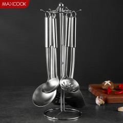 美厨（maxcook）汤勺锅铲漏勺 火锅勺不锈钢餐具厨具铲勺7件套 带挂架MCLP-607 单位：组